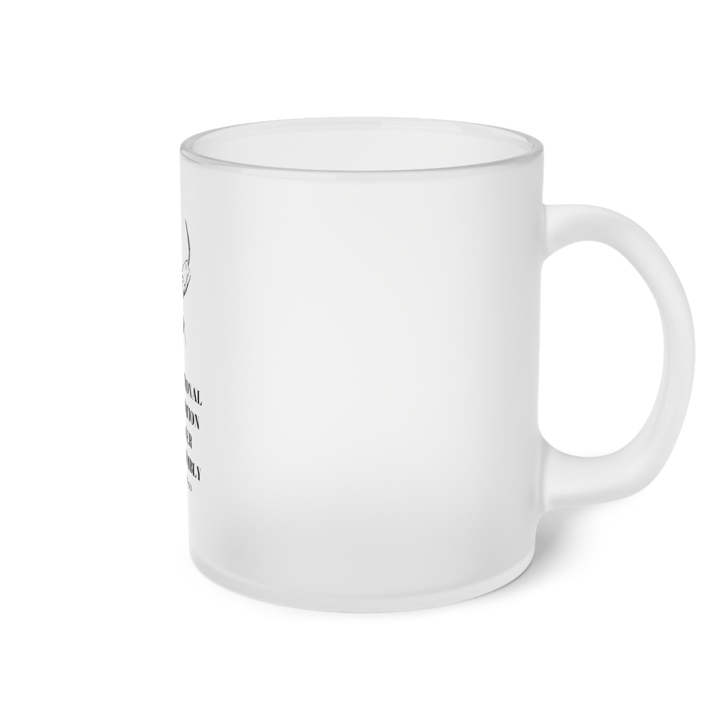 ✈ Oxygen Mask Glass Mug – Aviation-Inspired