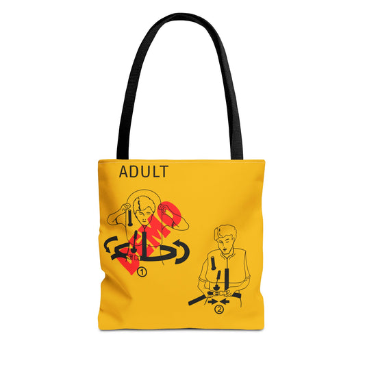 ✈ Aviation Lifevest Tote Bag – Airplane Safety Gear Design