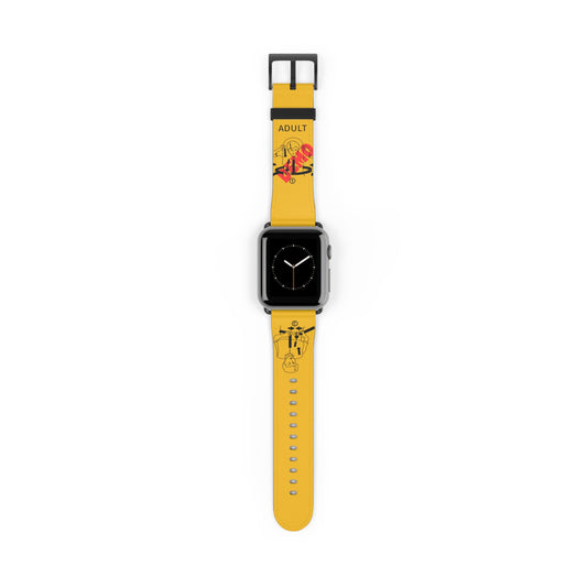 ✈ Lifevest-Inspired Yellow Watch Strap – Aviation-Themed Watchband