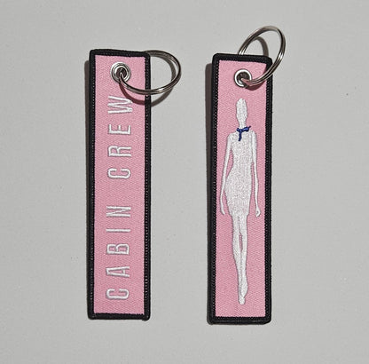 ✨ Embroidered Cabin Crew / Pilot fabric keychain