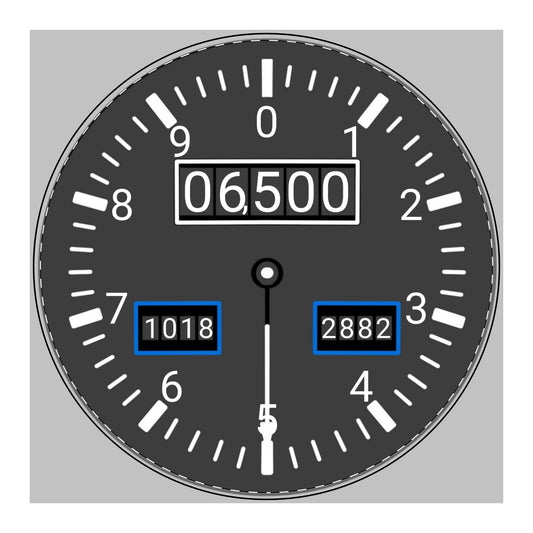 ✈ Altimeter Mouse Pad – Aviation-Inspired Flight Instrument Design